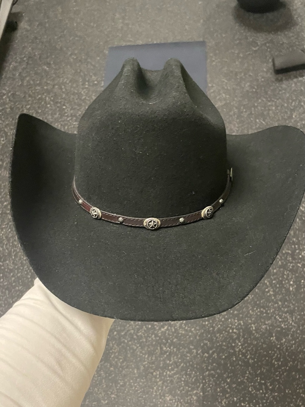 Wild Bill’s Black Western Felt Cowboy Hat with Decorative Band